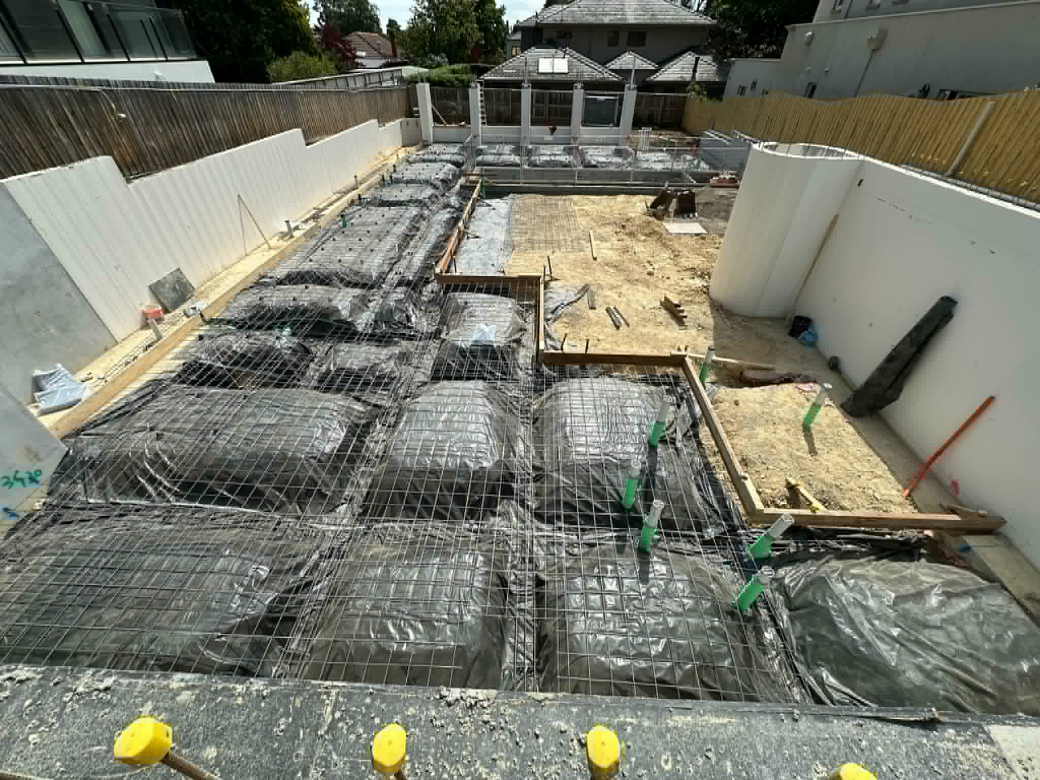 Steel fixing on site