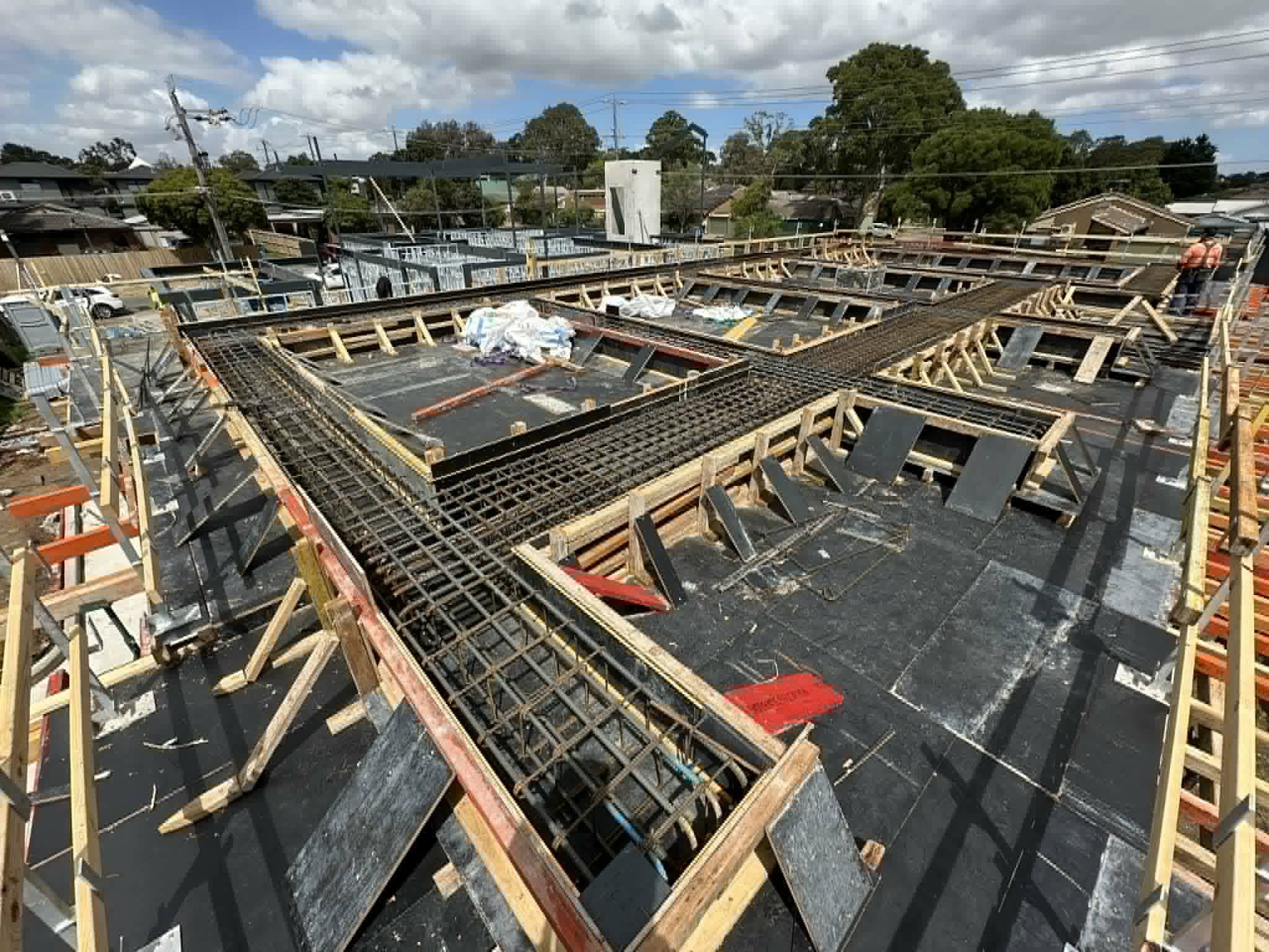 Steel fixing on site